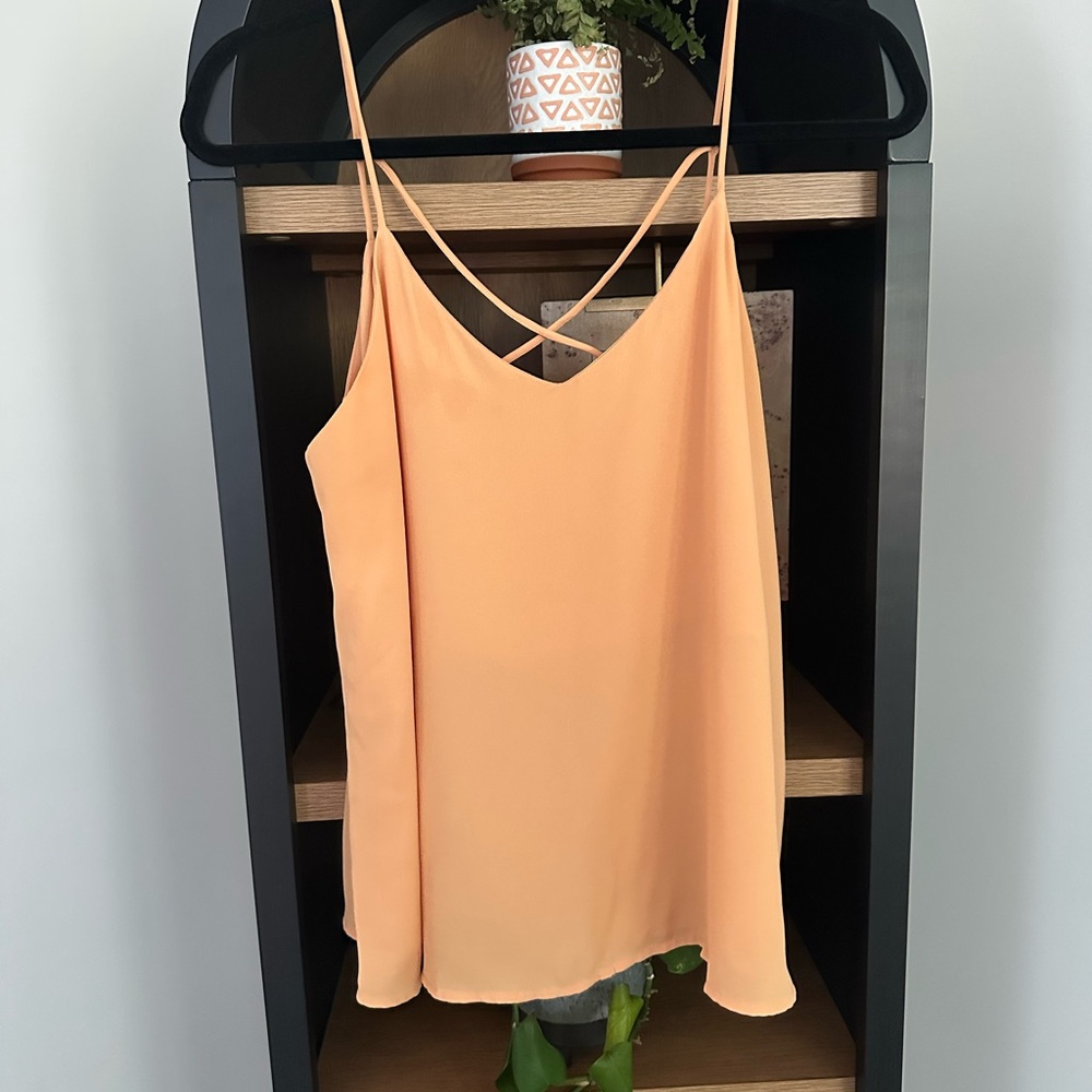 Peach Spaghetti Strap Top